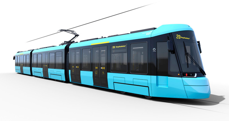 PMA TRUST na dachach tramwajów Alstom