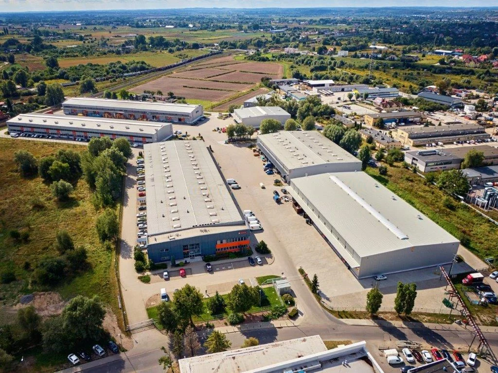 Kompleks hal SKKW i otoczenie z lotu ptaka